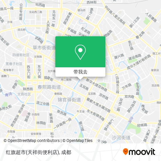红旗超市(天祥街便利店)地图