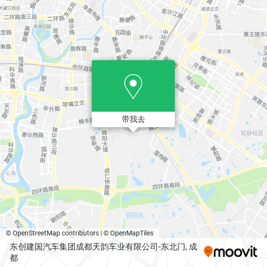 东创建国汽车集团成都天韵车业有限公司-东北门地图
