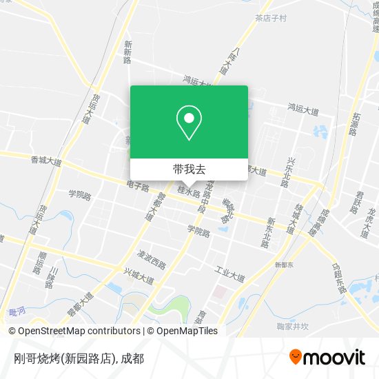 刚哥烧烤(新园路店)地图
