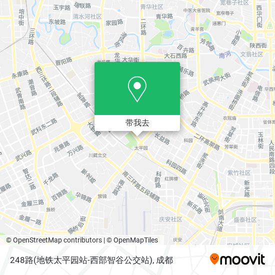 248路(地铁太平园站-西部智谷公交站)地图