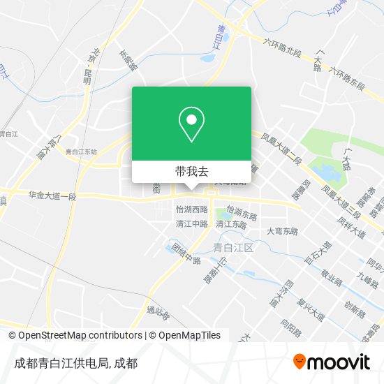 成都青白江供电局地图