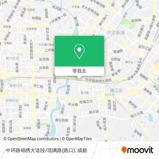 中环路锦绣大道段/琉璃路(路口)地图