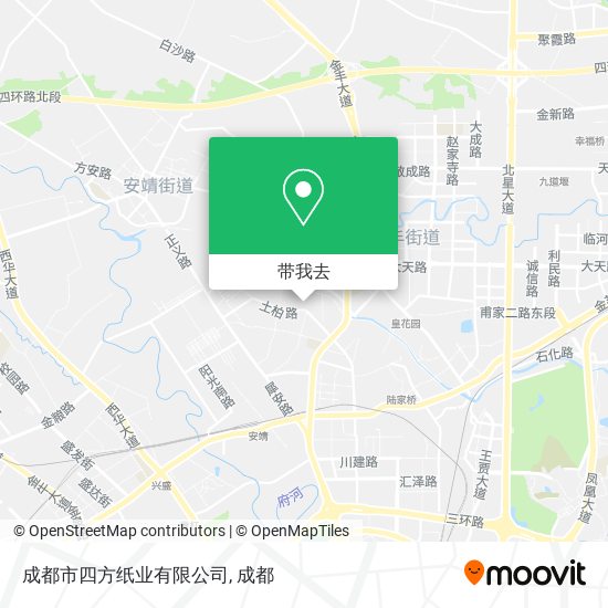 成都市四方纸业有限公司地图