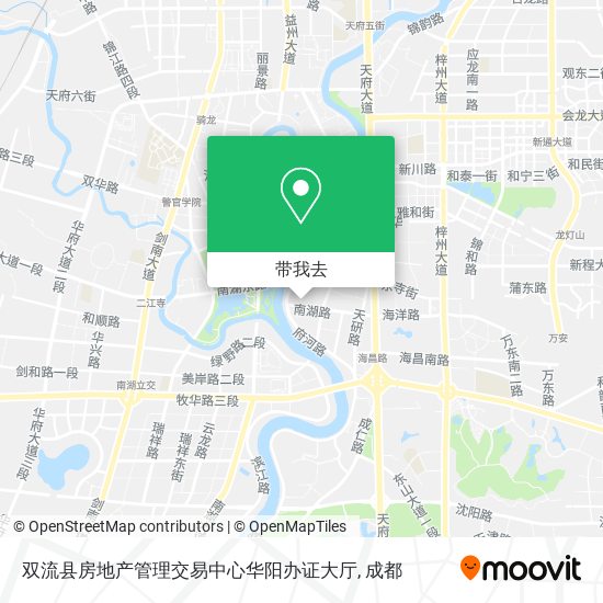 双流县房地产管理交易中心华阳办证大厅地图