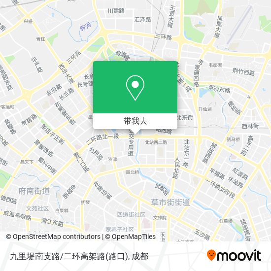 九里堤南支路/二环高架路(路口)地图