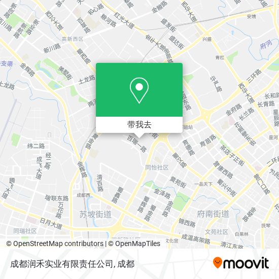 成都润禾实业有限责任公司地图