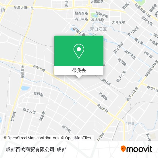 成都百鸣商贸有限公司地图