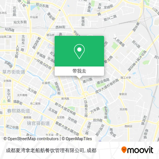成都夏湾拿老船舫餐饮管理有限公司地图