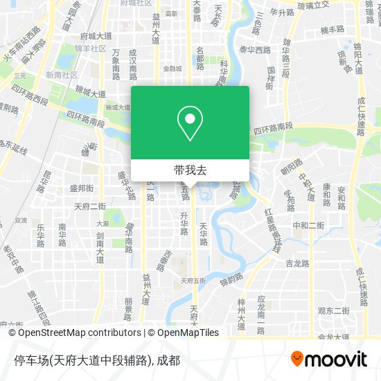 停车场(天府大道中段辅路)地图
