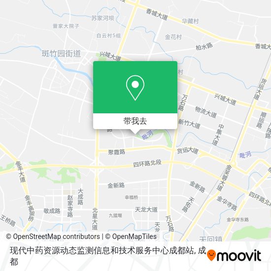 现代中药资源动态监测信息和技术服务中心成都站地图