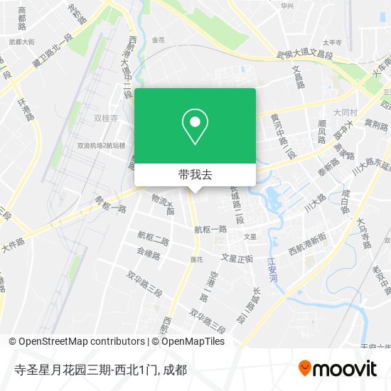 寺圣星月花园三期-西北1门地图