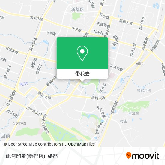 毗河印象(新都店)地图