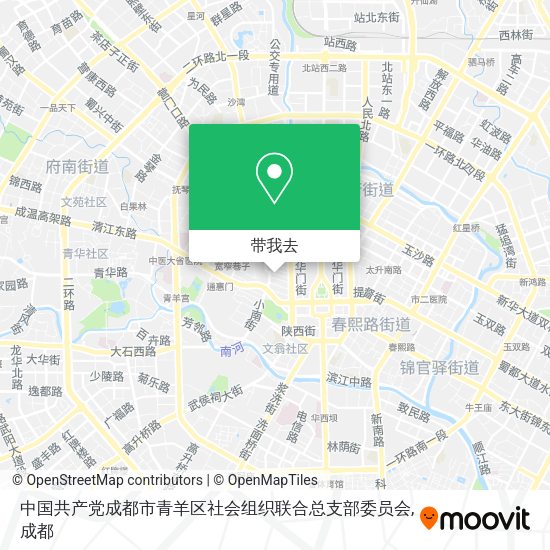 中国共产党成都市青羊区社会组织联合总支部委员会地图