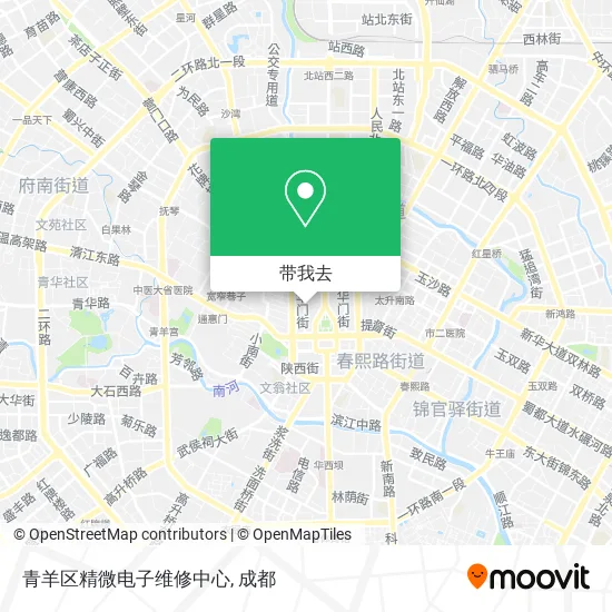 青羊区精微电子维修中心地图