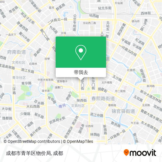 成都市青羊区物价局地图