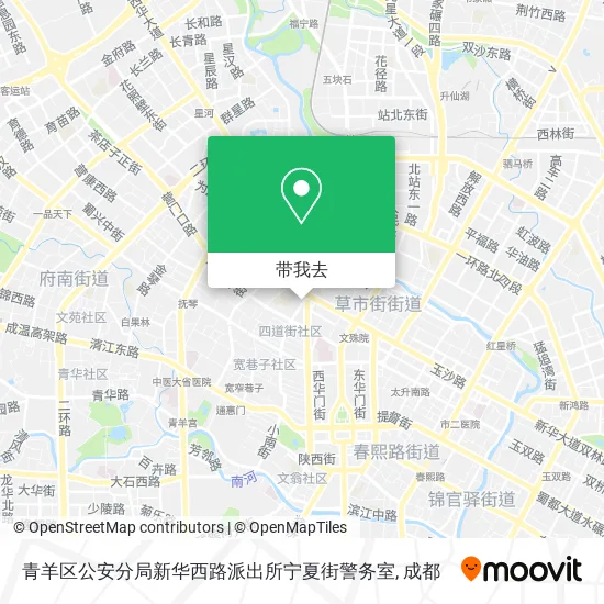 青羊区公安分局新华西路派出所宁夏街警务室地图