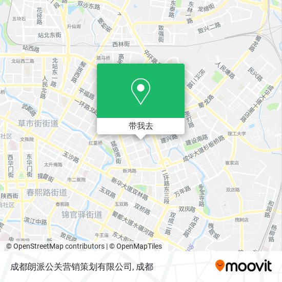 成都朗派公关营销策划有限公司地图