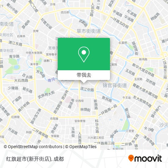 红旗超市(新开街店)地图