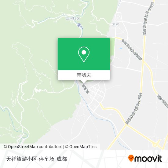 天祥旅游小区-停车场地图