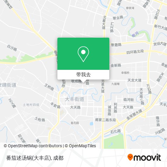 番茄述汤锅(大丰店)地图