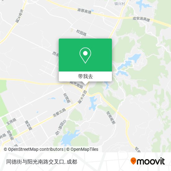 同德街与阳光南路交叉口地图