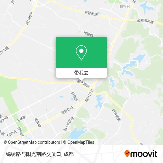 锦绣路与阳光南路交叉口地图