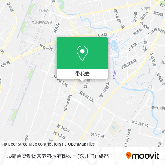 成都通威动物营养科技有限公司(东北门)地图