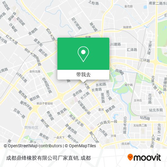 成都鼎锋橡胶有限公司厂家直销地图