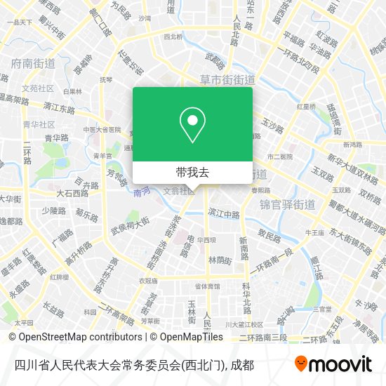 四川省人民代表大会常务委员会(西北门)地图