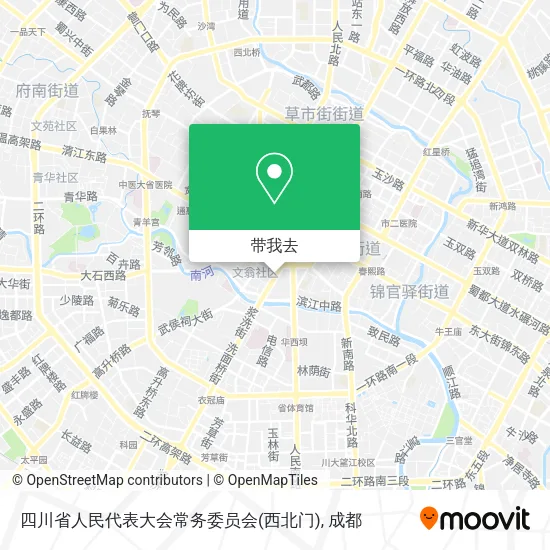 四川省人民代表大会常务委员会(西北门)地图
