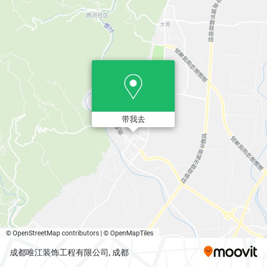 成都唯江装饰工程有限公司地图