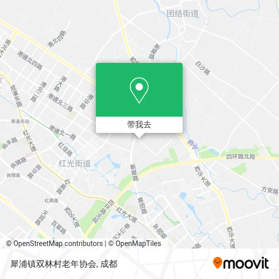 犀浦镇双林村老年协会地图