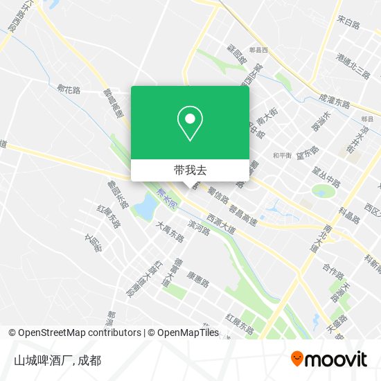 山城啤酒厂地图