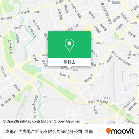 成都百优房地产经纪有限公司绿地分公司地图