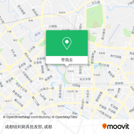 成都锐剑厨具批发部地图