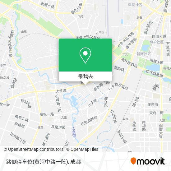 路侧停车位(黄河中路一段)地图