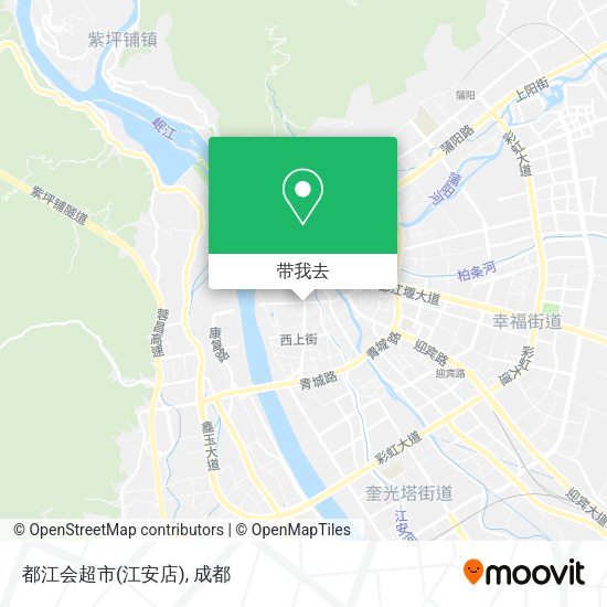 都江会超市(江安店)地图