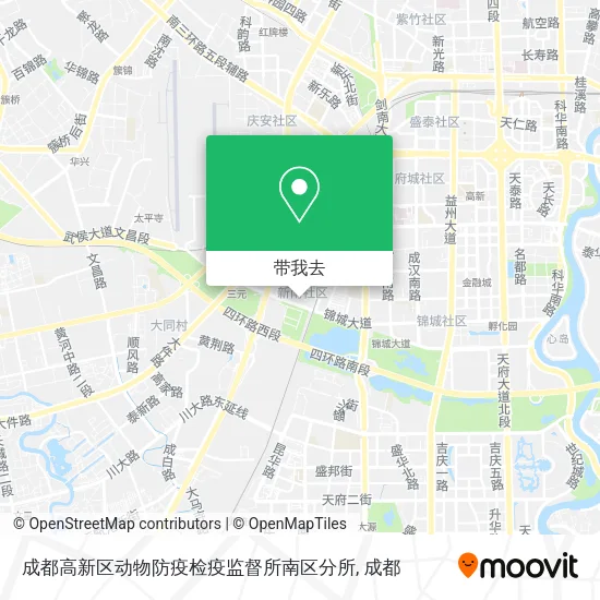成都高新区动物防疫检疫监督所南区分所地图