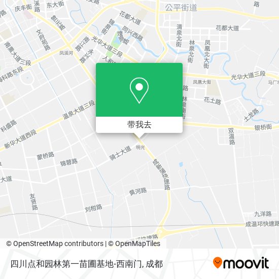 四川点和园林第一苗圃基地-西南门地图