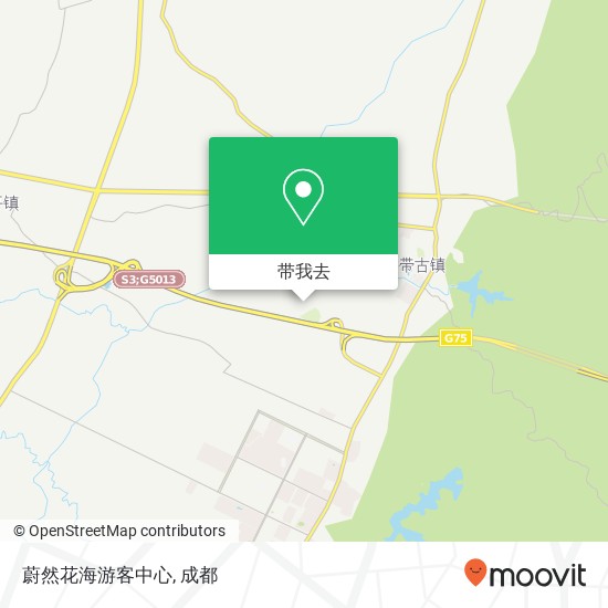 蔚然花海游客中心地图