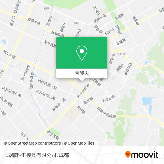 成都科汇模具有限公司地图