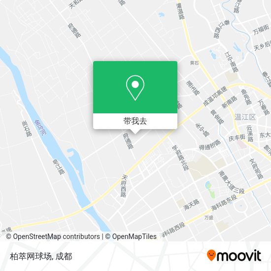 柏萃网球场地图