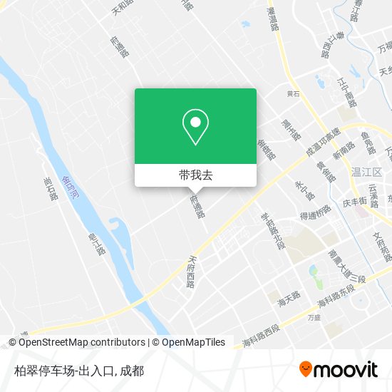 柏翠停车场-出入口地图