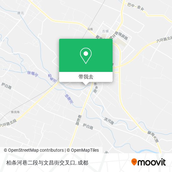 柏条河巷二段与文昌街交叉口地图