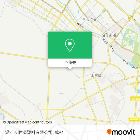 温江长胜源塑料有限公司地图