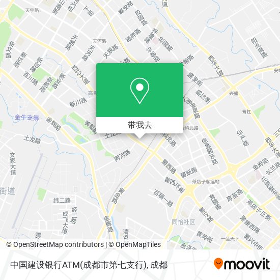 中国建设银行ATM(成都市第七支行)地图