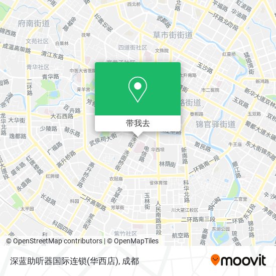 深蓝助听器国际连锁(华西店)地图