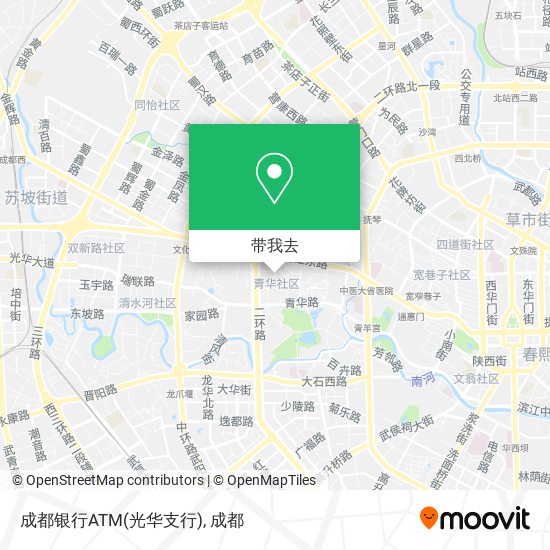 成都银行ATM(光华支行)地图