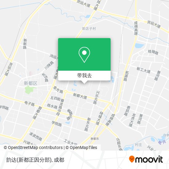 韵达(新都正因分部)地图