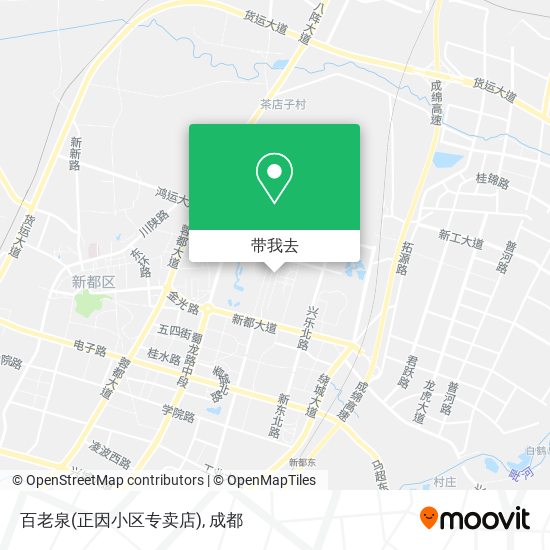 百老泉(正因小区专卖店)地图